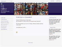 Tablet Screenshot of erbendorf-evangelisch.de